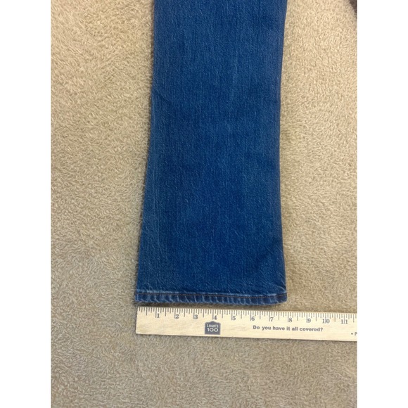 H&M High Waisted Flare‎ Jeans Blue Denim Women's Size 2 - Picture 5 of 8